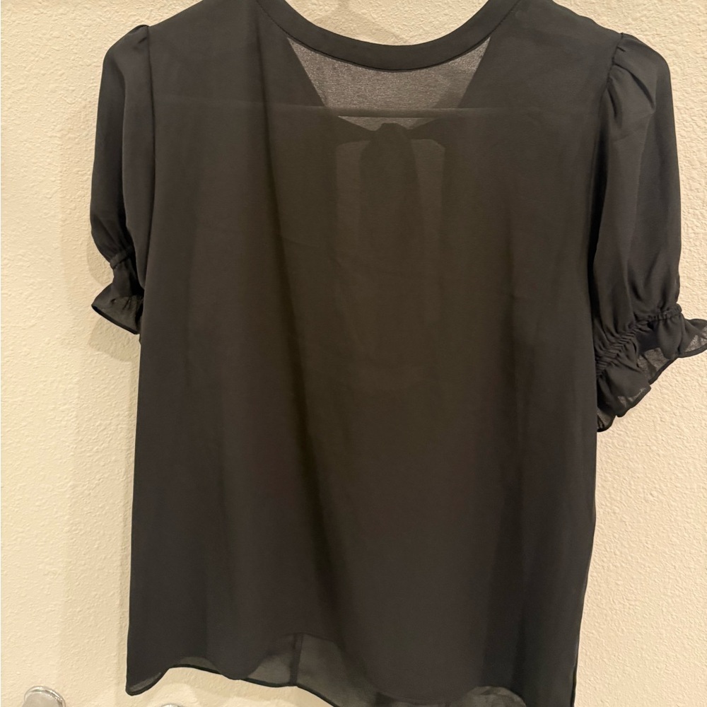 Everleigh Black Sheer Blouse
